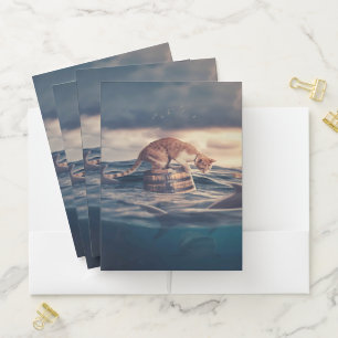 Cat Nap Dream or Nightmare Pocket Folder