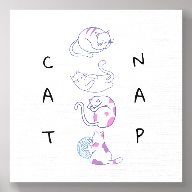 Cat nap foam core photo tile  (Front Set)