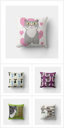 Cat Nap Fun Pillows For Kitty Lovers