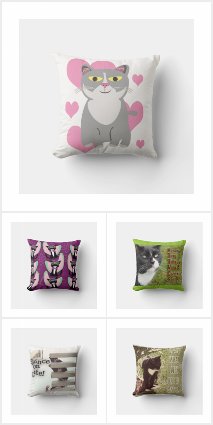 Cat Nap Fun Pillows For Kitty Lovers