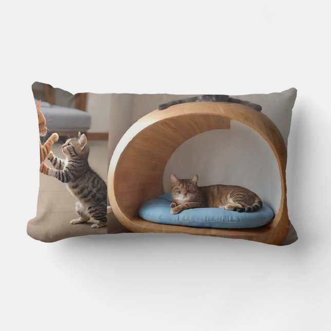 Cat Nap Haven' pillow (Front)