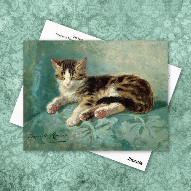 Cat Nap Henriëtte Ronner-Knip Postcard (Creator Uploaded)