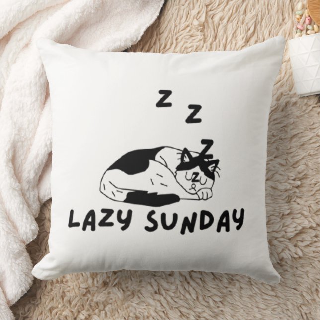 Cat Nap Sunday pillow (Blanket)