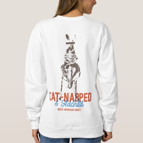 Cat_Napped Funny Cat Pun Kangaroo Weirdcore Sweatshirt