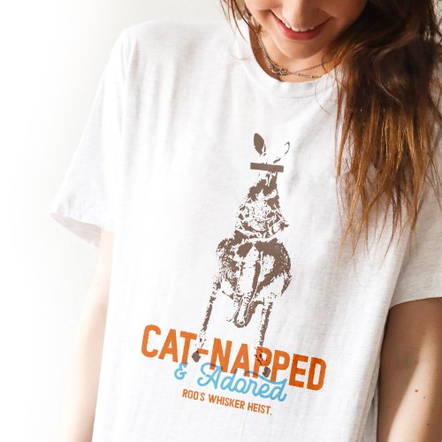 Cat_Napped Funny Cat Pun Kangaroo Weirdcore T_Shirt