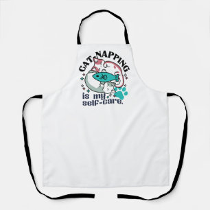 Cat-Napping Is My Self-Care: Cute Sleepy Cats Apron