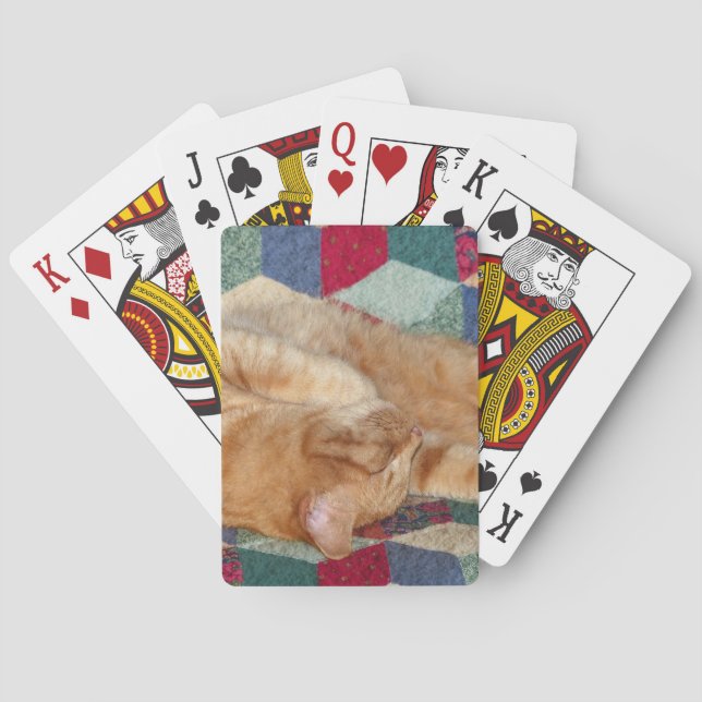 Cat Napping Poker Cards (Back)