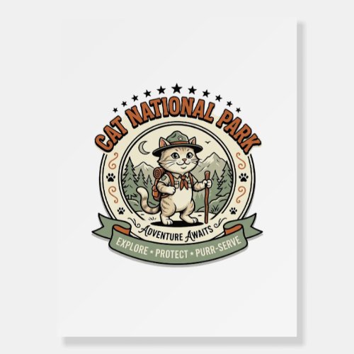Cat National Park Cat National Park Poster Cat Vin