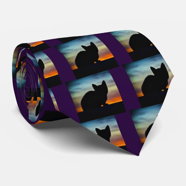 Cat Neck Tie (Rolled)