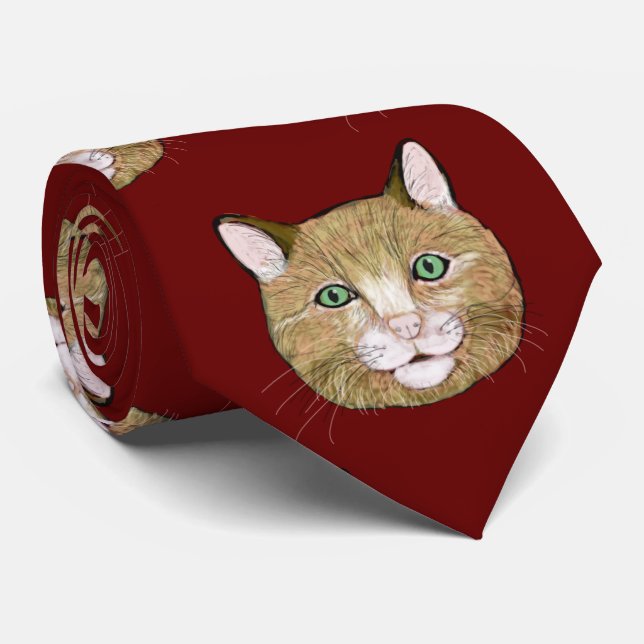 Cat Neck Tie (Rolled)