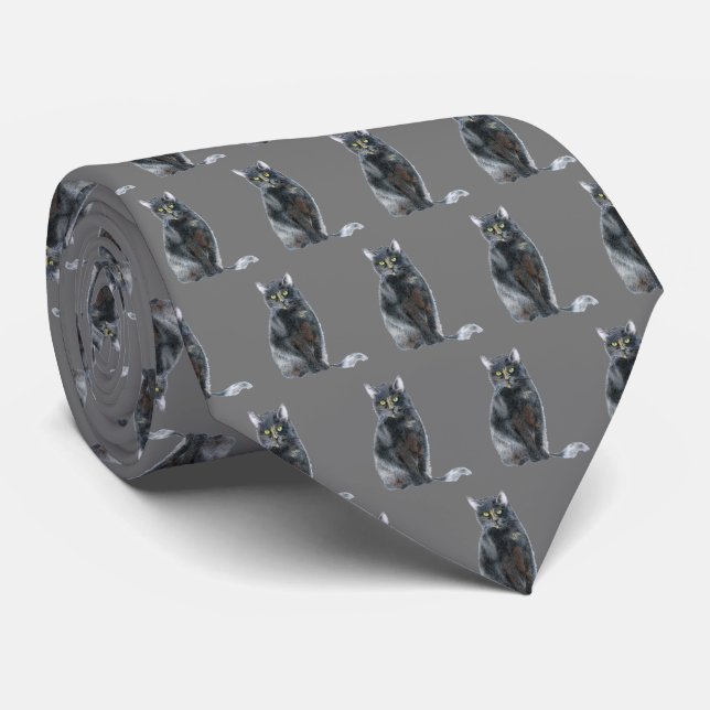 Cat Neck Tie (Rolled)