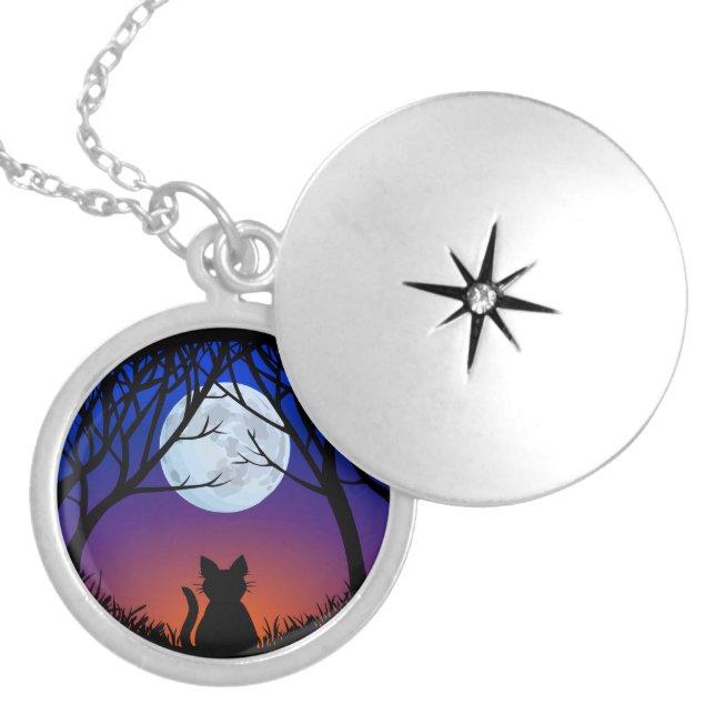 Cat Necklace Fat Cat Gifts Cat Jewelry (Front)