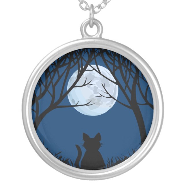 Cat Necklace Fat Cat Gifts Cat Jewelry (Front)