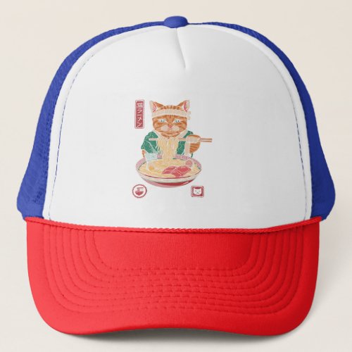 Cat Neko Ramen Trucker Hat