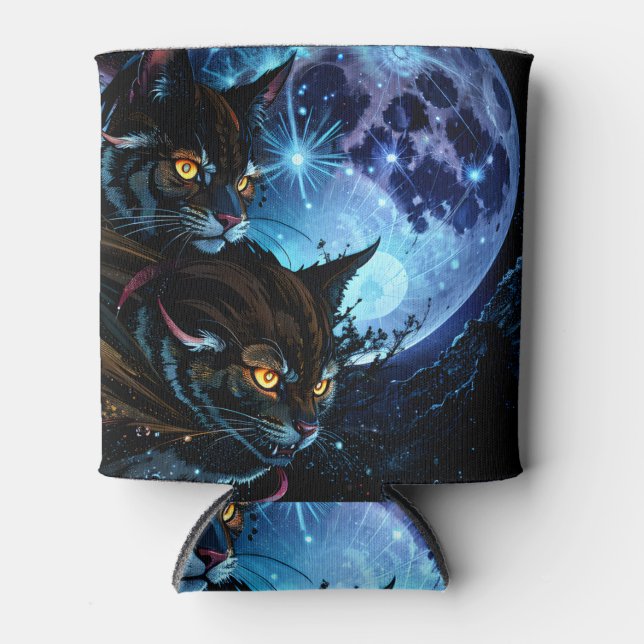 Cat Night  Can Cooler (Front)
