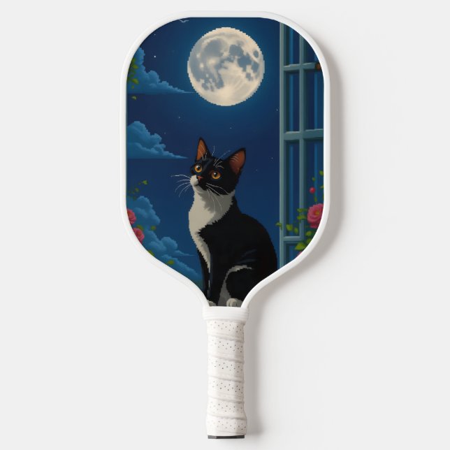 Cat Night & Day Pickleball Paddle (Front)