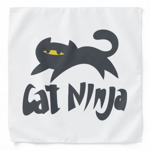 Cat ninja _ Choose background color Bandana