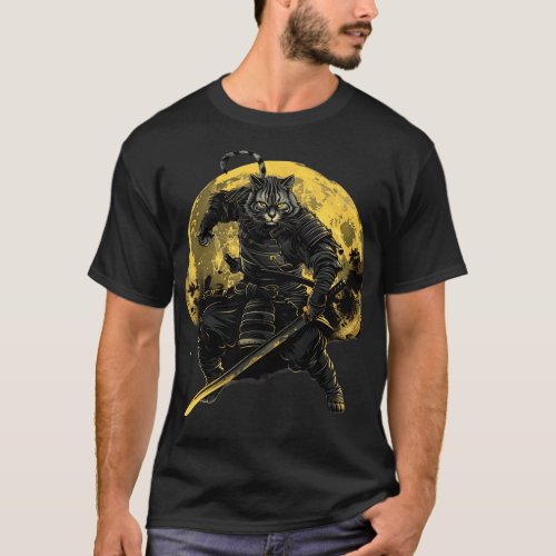 Cat Ninja In Spanish T_Shirt