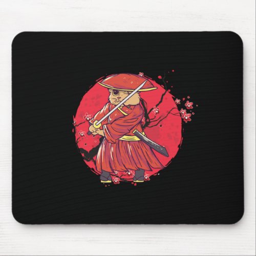 Cat Ninja Katana Kendo Sword Japan Samurai Gift Mouse Pad