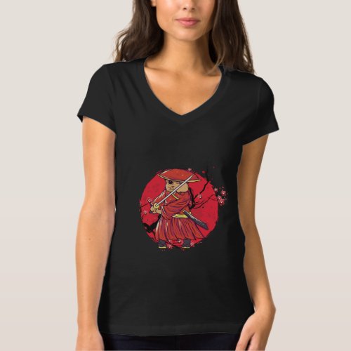 Cat Ninja Katana Kendo Sword Japan Samurai Gift T_Shirt