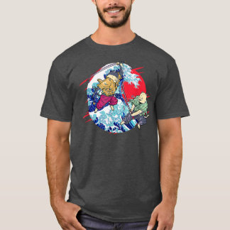 Cat Ninja Sinobi Samurai Swords Katana Kendo Japan T-Shirt