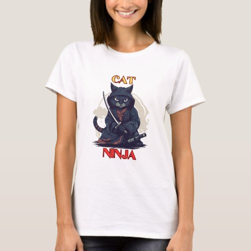 Cat Ninja T_Shirt