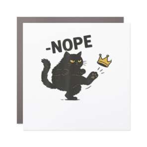 Cat No Kings In America  Car Magnet