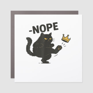Cat No Kings In America Car Magnet
