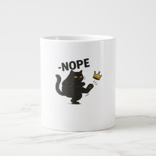 Cat No Kings In America Giant Coffee Mug