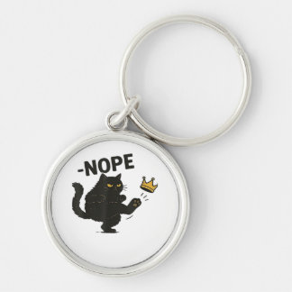 Cat No Kings In America Keychain