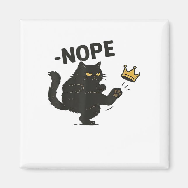 Cat No Kings In America  Magnet (Front)