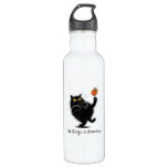 Cat No Kings In America We The People Political Stainless Steel Water Bottle