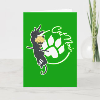 Cat Noir Badge Card