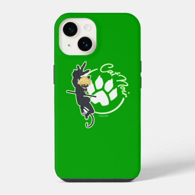 Cat Noir Badge Iphone Case (Back)