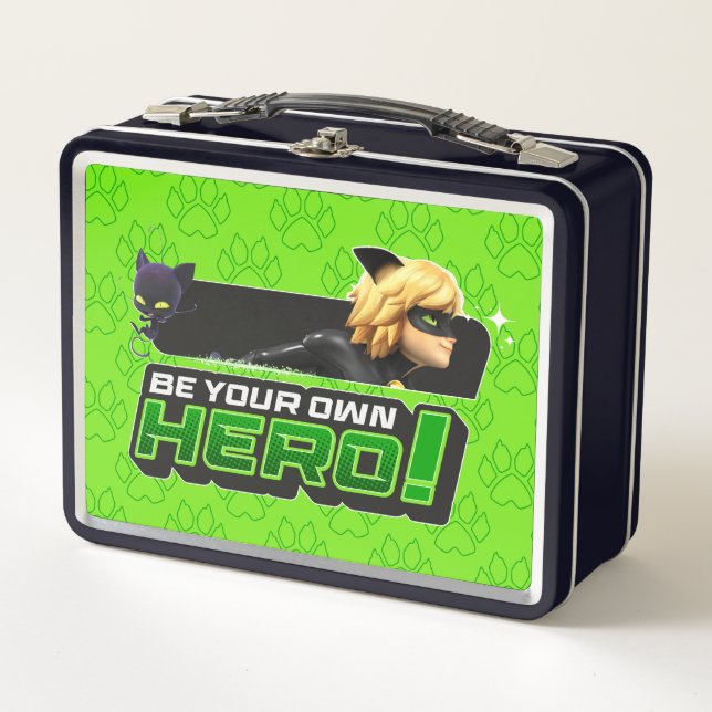 Cat Noir | Be Your Own Hero Metal Lunch Box (Front)