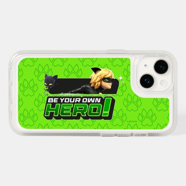 Cat Noir | Be Your Own Hero Otterbox iPhone Case (Back Horizontal)