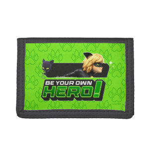 Cat Noir   Be Your Own Hero Trifold Wallet