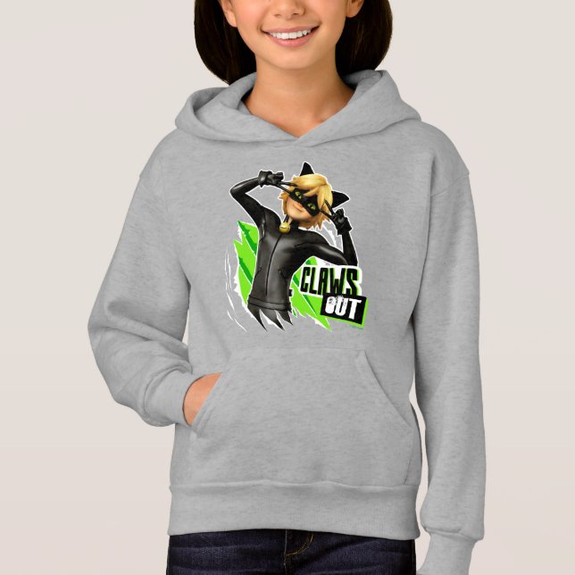 Cat Noir | Claws Out Graphic Hoodie (Front)