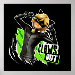 Cat Noir | Claws Out Graphic Poster
