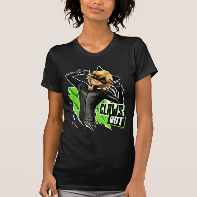 Cat Noir | Claws Out Graphic T-Shirt (Front)
