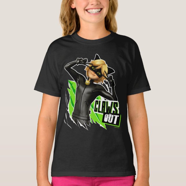 Cat Noir | Claws Out Graphic T-Shirt (Front)