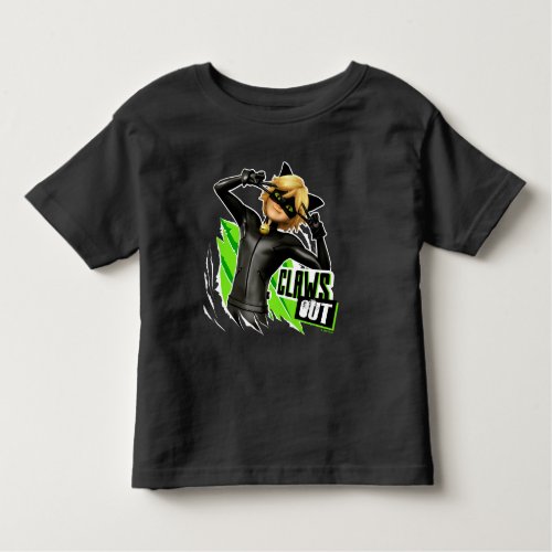 Cat Noir  Claws Out Graphic Toddler T_shirt