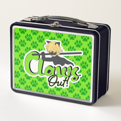 Cat Noir  Claws Out Metal Lunch Box