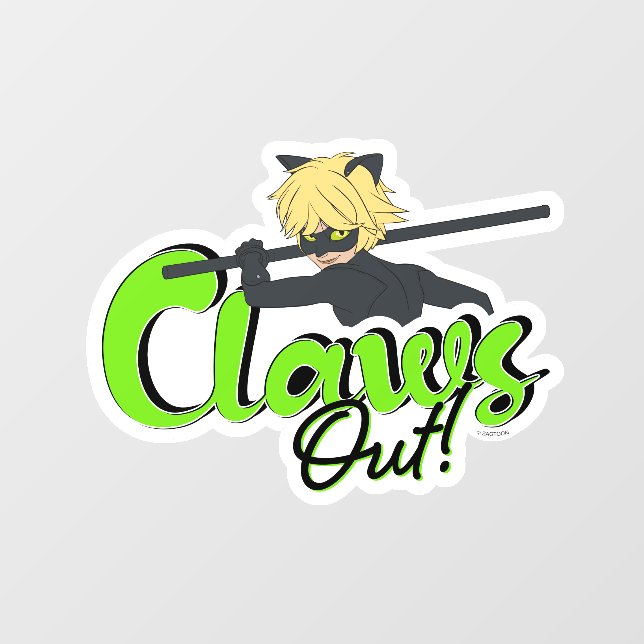 Cat Noir | Claws Out! Wall Decal (Front)
