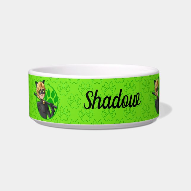 Cat Noir Green Badge Bowl (Front)