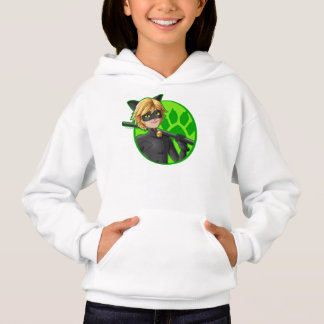 Cat Noir Green Badge Hoodie