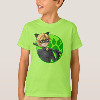 Cat Noir Green Badge T-Shirt