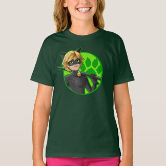 Cat Noir Green Badge T-Shirt