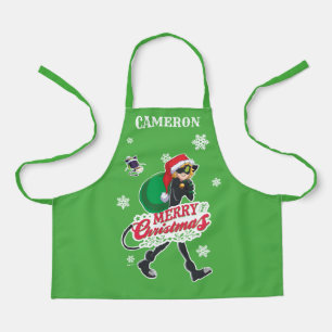 Cat Noir   Merry Christmas Apron