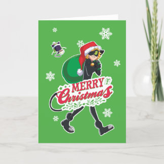 Cat Noir | Merry Christmas Holiday Card